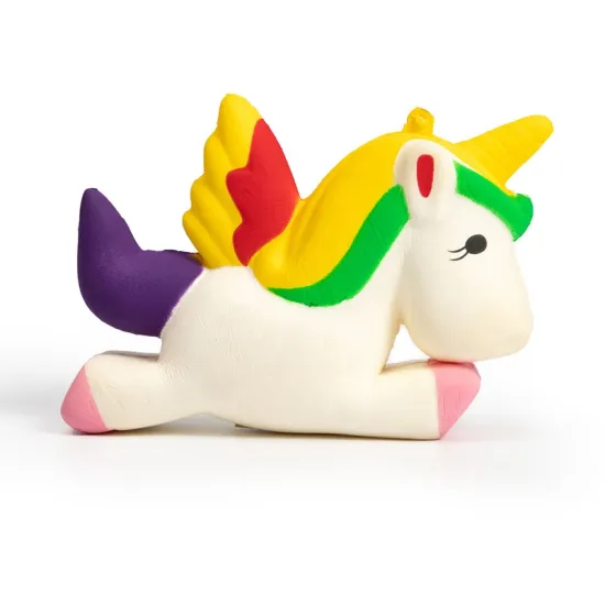 Hot Selling Kawaii Slow-Rising PU Unicorn Squishy Toy for Party and Anti-Stress Relief