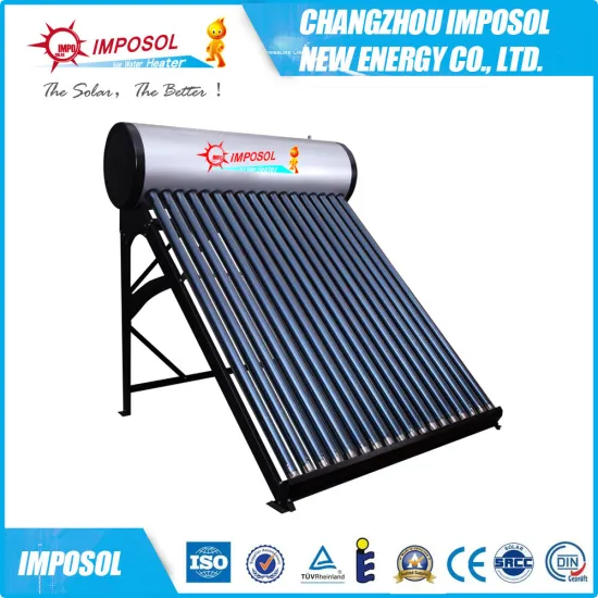 rooftop stainless steel pressurized solar water heater