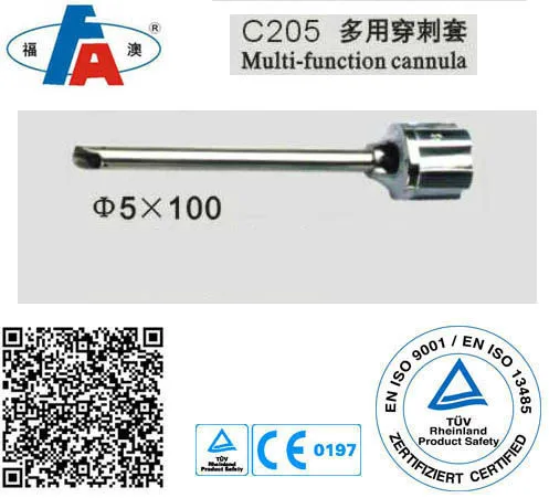 Multi-function cannula, orthopedic instruments