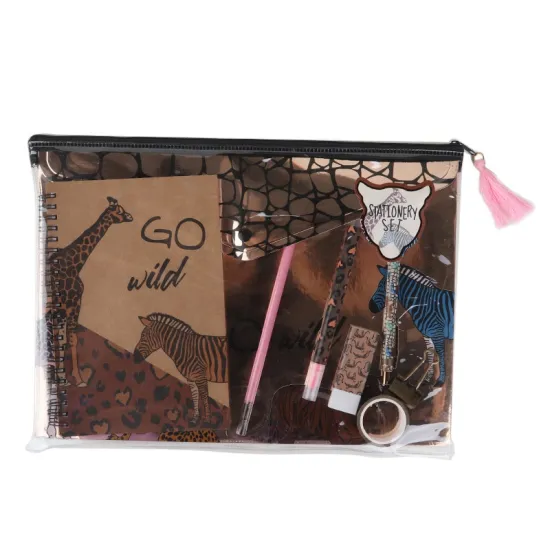 Wholesale Eco-Friendly A4 Size File Bag and Stationery Sets for Children