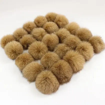 DIY Accessories Real Fox Fur Pompom Fox Fur pom poms