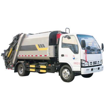 Çin ISUZU 4*2 120 HP motorlu ve 6 metreküp kapasiteli sıkıştırılmış çöp kamyonu: Fabrika Doğrudan Satışları