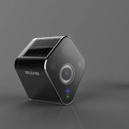 Solar Powered Surveillance Camera Industrial Design