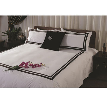 Linen tempat tidur Hotel, terbuat dari 100% katun