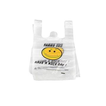 Smile Face Thank You Printing Plastic Bag