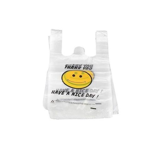 Smile Face Thank You Printing Plastic Bag