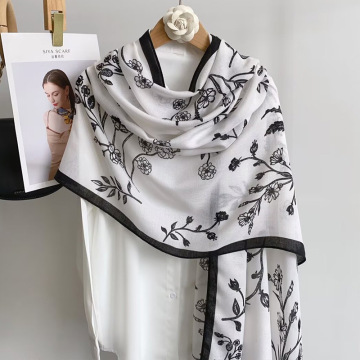 High Quality Air Conditioning Shawl: Women's Thin Shawl for Sun Protection, Cotton Hemp Scarf & Beach Towel