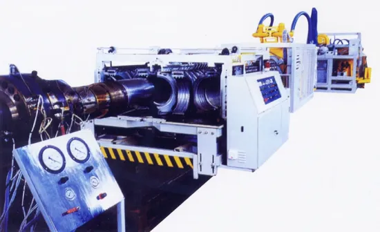 PE, PVC Double wall corrugation pipe production line