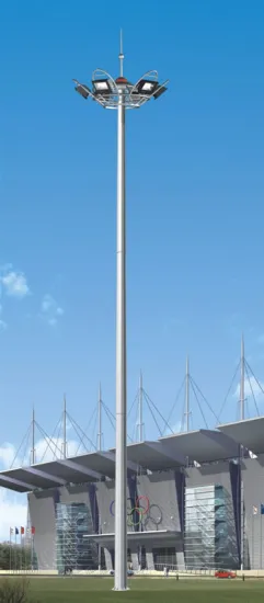 25M High Mast Lighting Football Stadium For 600W