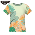 Camisas florais havaianas OEM camisa de praia causal personalizada para mulheres