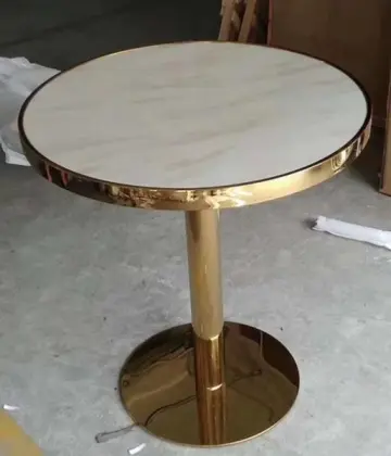 D450 Titanium gold table base