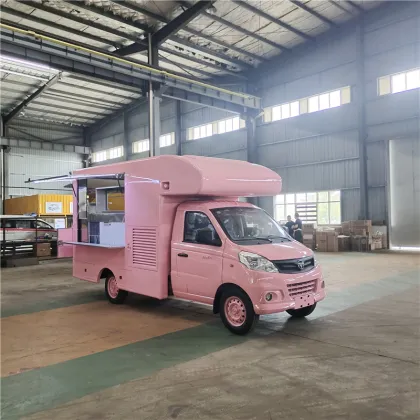 Mobile Kitchen Serving Fresh Salads and Snacks