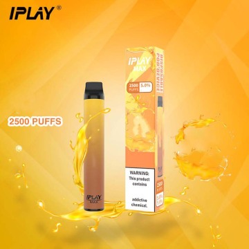 IPLAY MAX 2500puffs بالجملة أطقم VAPE للاستعمال مرة واحدة