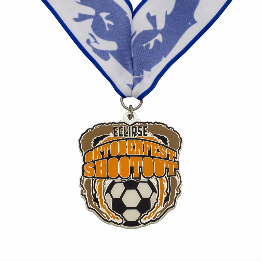 Football Enamel Medal