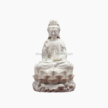Pure White Hot Sale Porcelain Guanyin Buddha Statue