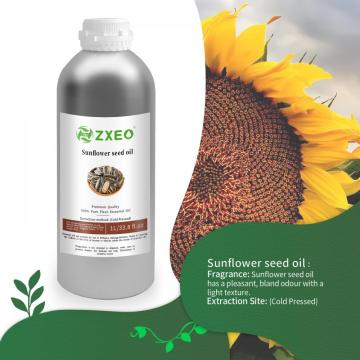 Organic Sunflower seed oil rich in vitamin E for the skin and hair