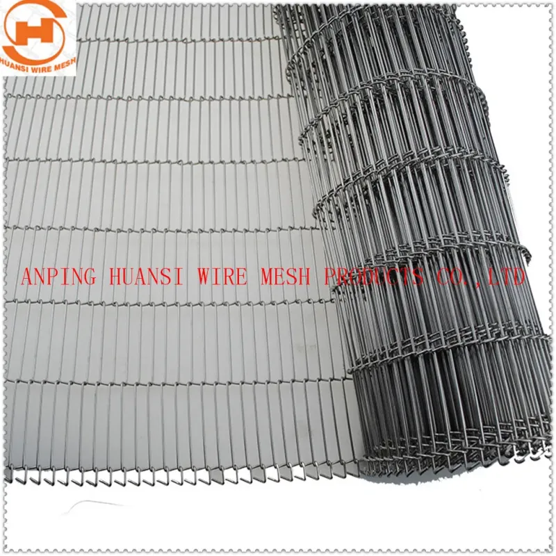 Food Grade 304 Stainless Steel Flat Flex Wire Mesh Conveyor Belt for Bread Baking