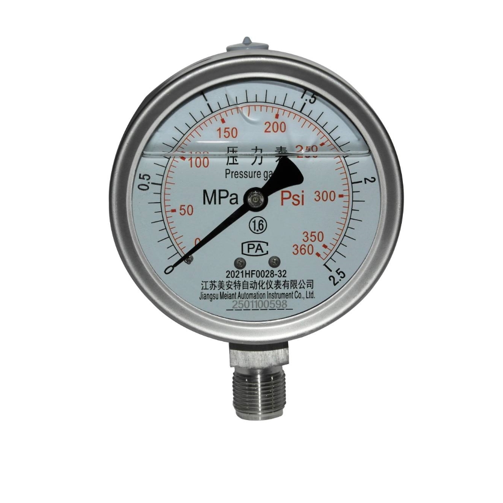 Stainless steel pressure gauge