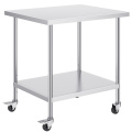 Stainless steel work tables for restaurants