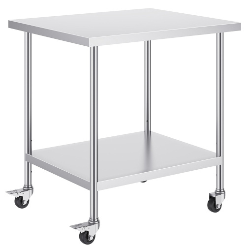 durable stainless steel tables with wheels Stainless steel work tables for restaurants Supplier