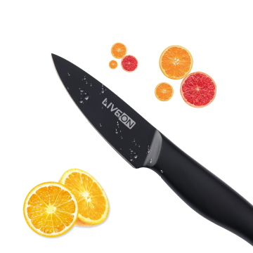 Couteau de cuisine 3,5 '' oxydé noir