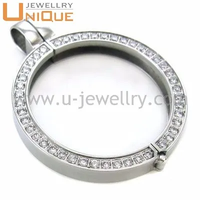 Different size 316L Stainless steel coin holder pendant