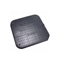 Heavy cast iron square double sealing manhole cover