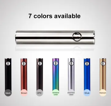 2016 KC certified haha 650mah 510 passthrough electronic cigarette battery wholesale