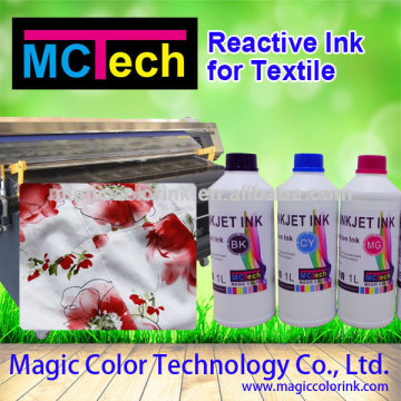digital textile printing for silk/wool/nylon reactive ink