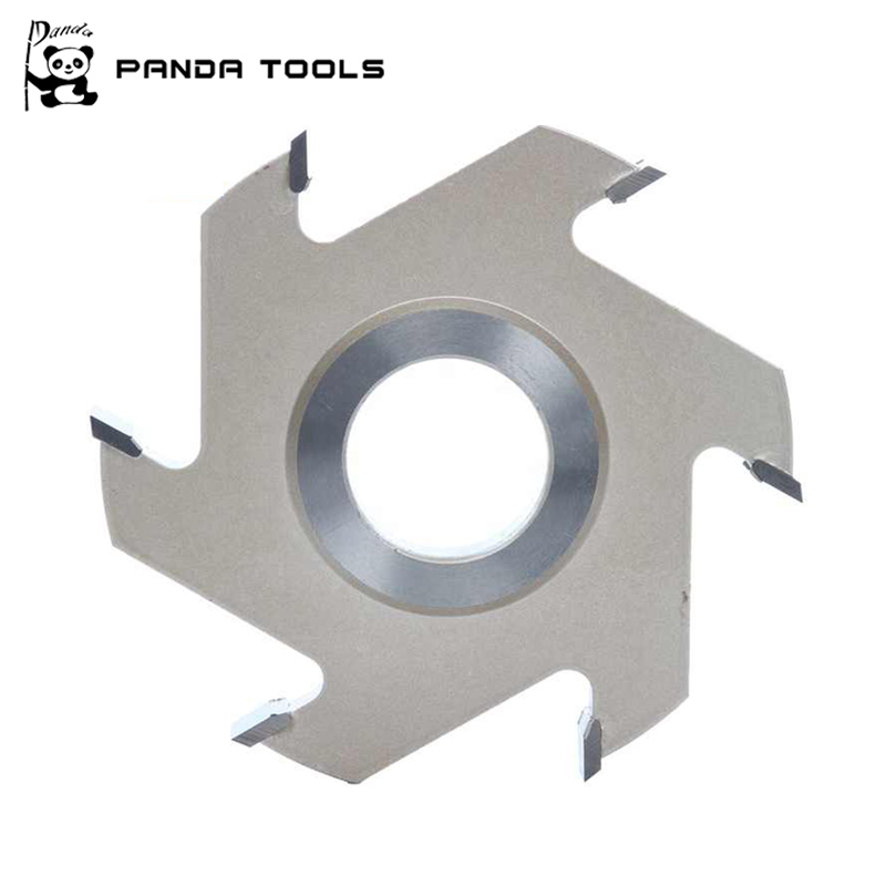 Hot Sale Six Blade Slot Wood Cutter V Groove Milling Cutter" could be shortened and optimized for a search engine as: "Six Blade