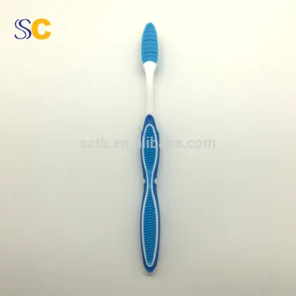 Fresh design pink toothbrush with long handle