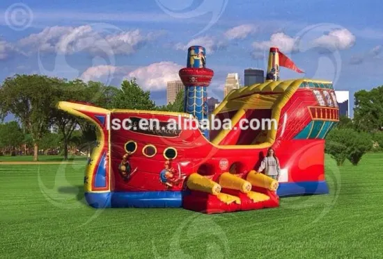pirate ship inflatable slide