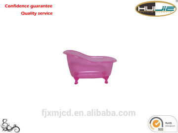 Plastic mini bathtub as gift - BC-0003(Transparent Pink Color Glitter Powder)