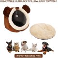 Cat Bed Cave with Removable Washable Cushioned Pillow