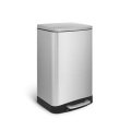 Rectangular Stainless Steel Hotel Trash Can Pedal Bin