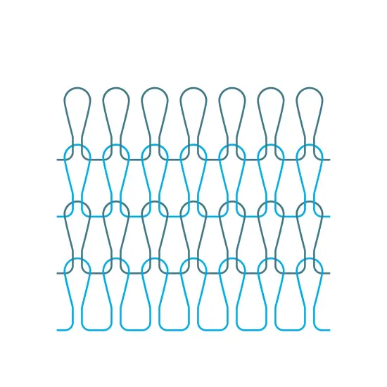 Copper ginning knitted wire mesh