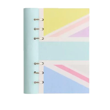 Refillable A5 Leather Notebook Padfolio - 6 Ring Binder Journal