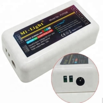 2.4G Wireless RGBW LED Controller untuk 5050/3528 Lampu Strip LED: Fut038 Mi Light RF 4-Zone Controller