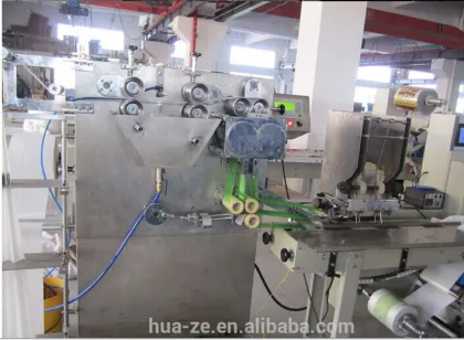 Automatic single wet tissue packing machine