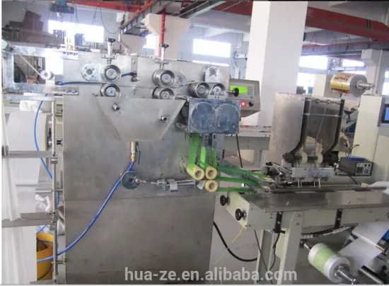 Pattern airlaid paper napkin wet napkin packing machine