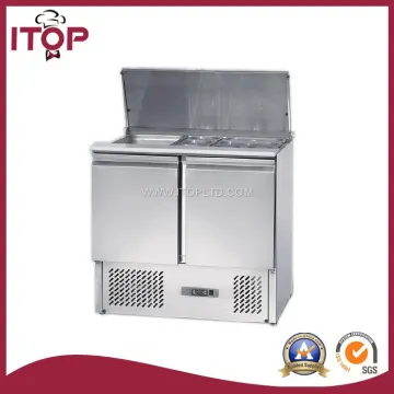 direct cooling refrigerated counters for saladette