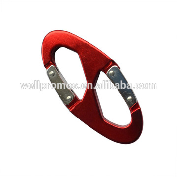 Metal 8 shaped spring snap hook fashion carabiner