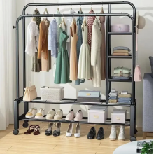 Iron Indoor Steel Garment Clothes Storage Hangers