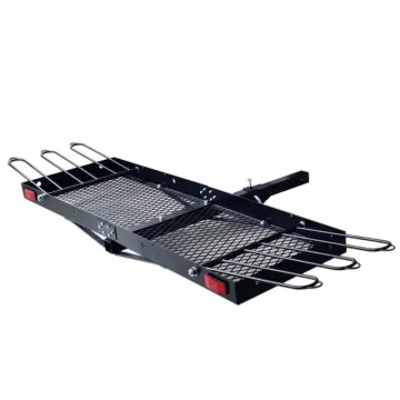 Latest Design Steel Hitch Mount Cargo Carrier with Luggage Basket and Bike Rack