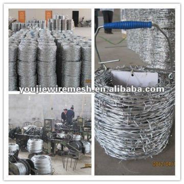electric galvanized barbed Wire(ISO9001 Factory)