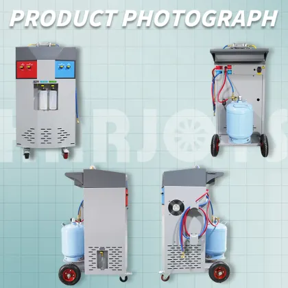 Car AC Service Machine: Refrigerant Recovery and Flush for R134a Air Conditioning