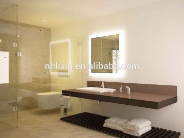Stylish LED backlit mirror,backlit salon light mirror mirror heating pad