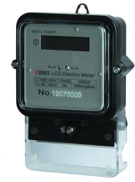 Single Phase Two Wires Anti Steal Electronic Kilowatt Hour Meter