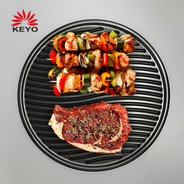 12 Inch Large Round Two Different Material Cooking Accessories bbq Plates Tools Non Stick Coating Cordierite Ceramic Pizza Stone