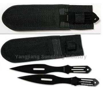throwing knife/hunting knife/camping knife with nylon bag packing 180